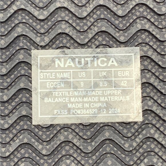 Nautica Mens Eccen Flip Flops Size 9 Navy Blue Red White Striped Sandals - Picture 5 of 5